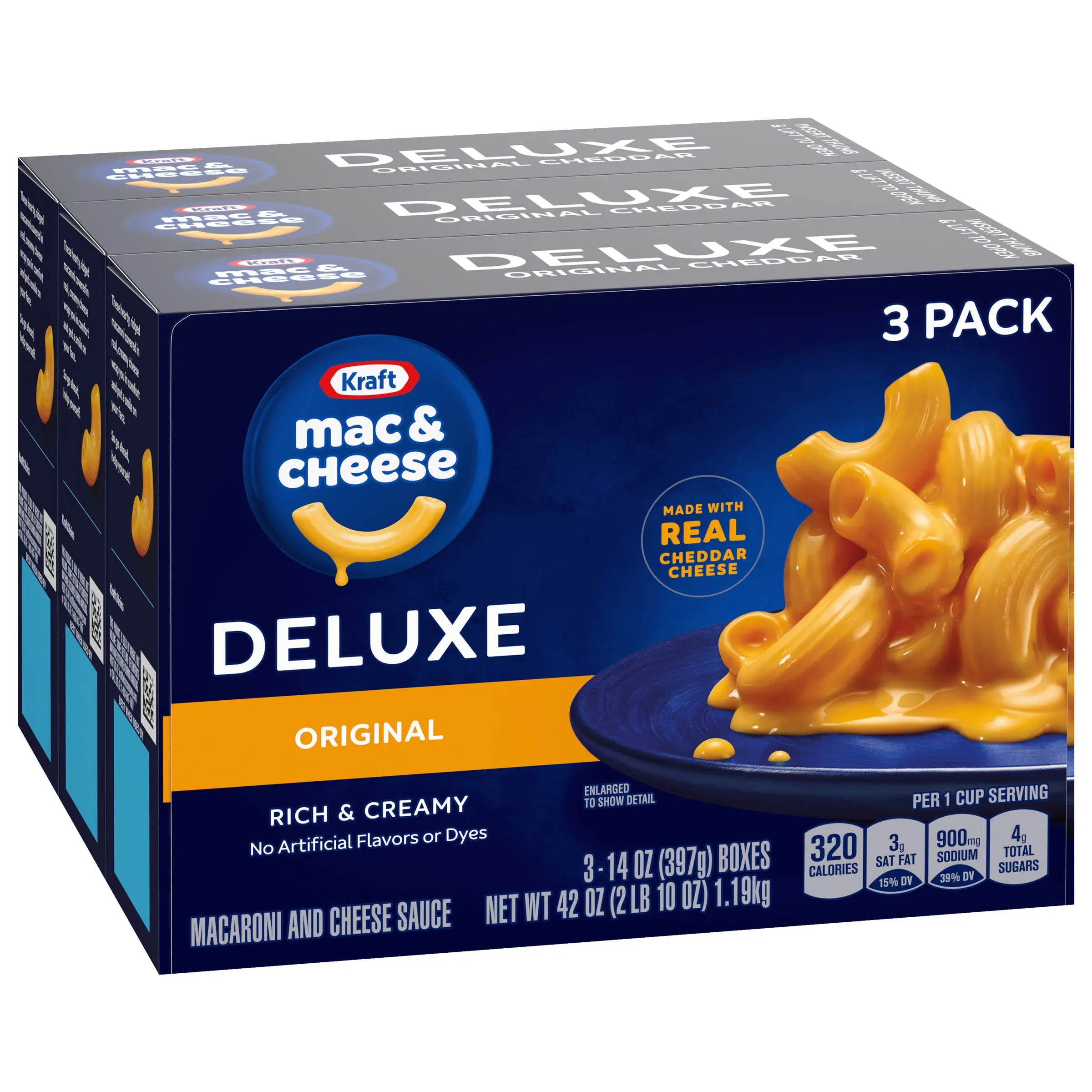 Kraft Deluxe Macaroni Cheese Dinner Original