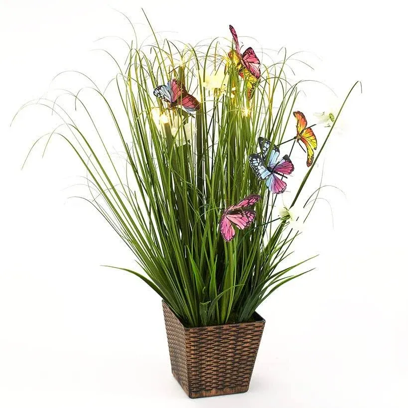 LTD Commodities Lighted Butterfly Decor Arrangement