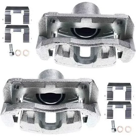 A-Premium Disc Brake Caliper Assembly with Bracket Compatible with Select Acura and Honda Models - CL, TL, TSX, Accord, RL - Front Driver and Passenger Side, 2-PC Set