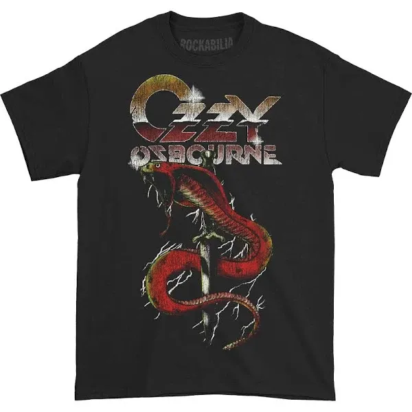 Ozzy Osbourne Vintage Snake T-Shirt - Black - Large