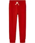 Kids Fleece Jogger Pants - Red