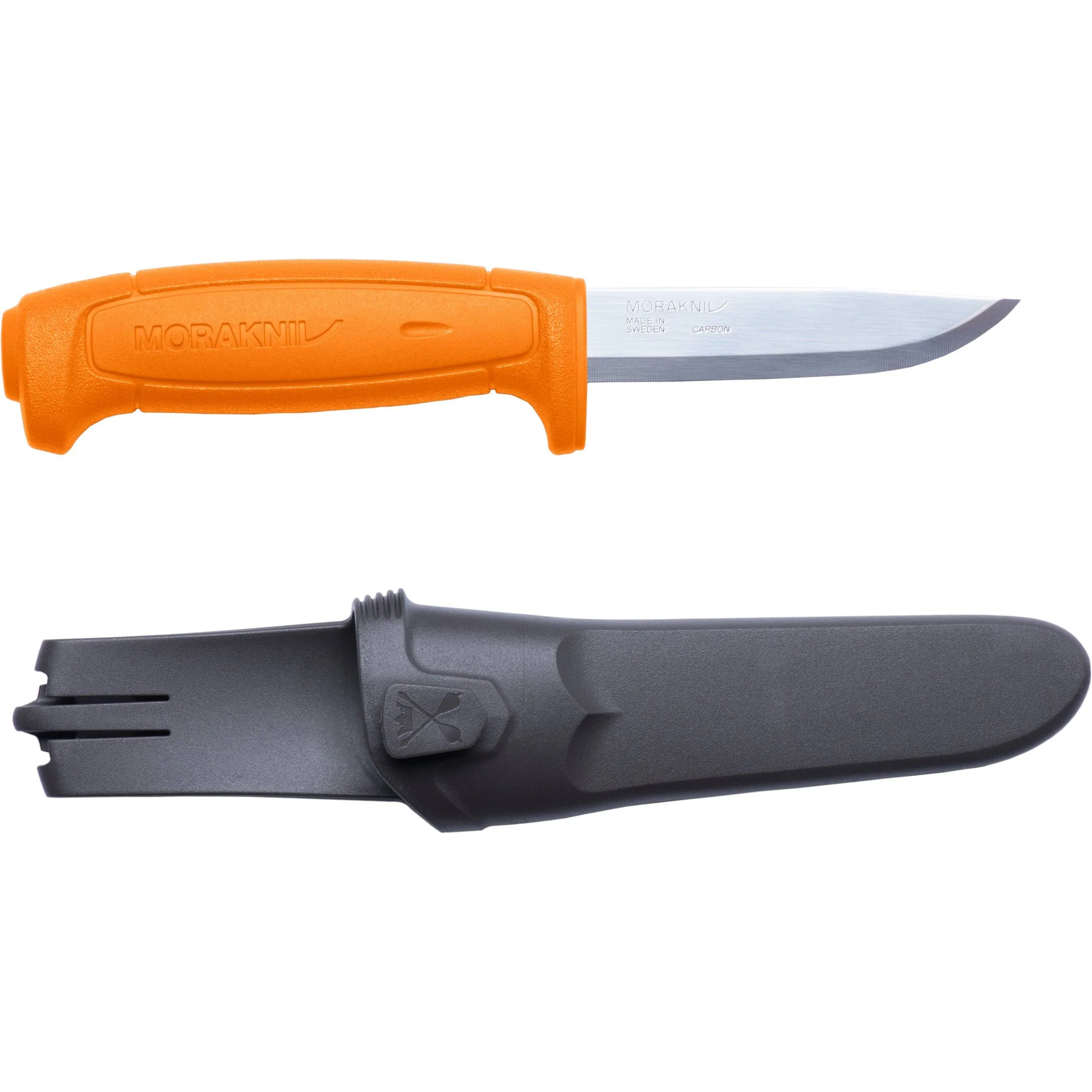 Morakniv Craftline Basic 511 High Carbon Steel Fixed Blade Utility Knife and Combi-Sheath, 3.6-Inch Blade