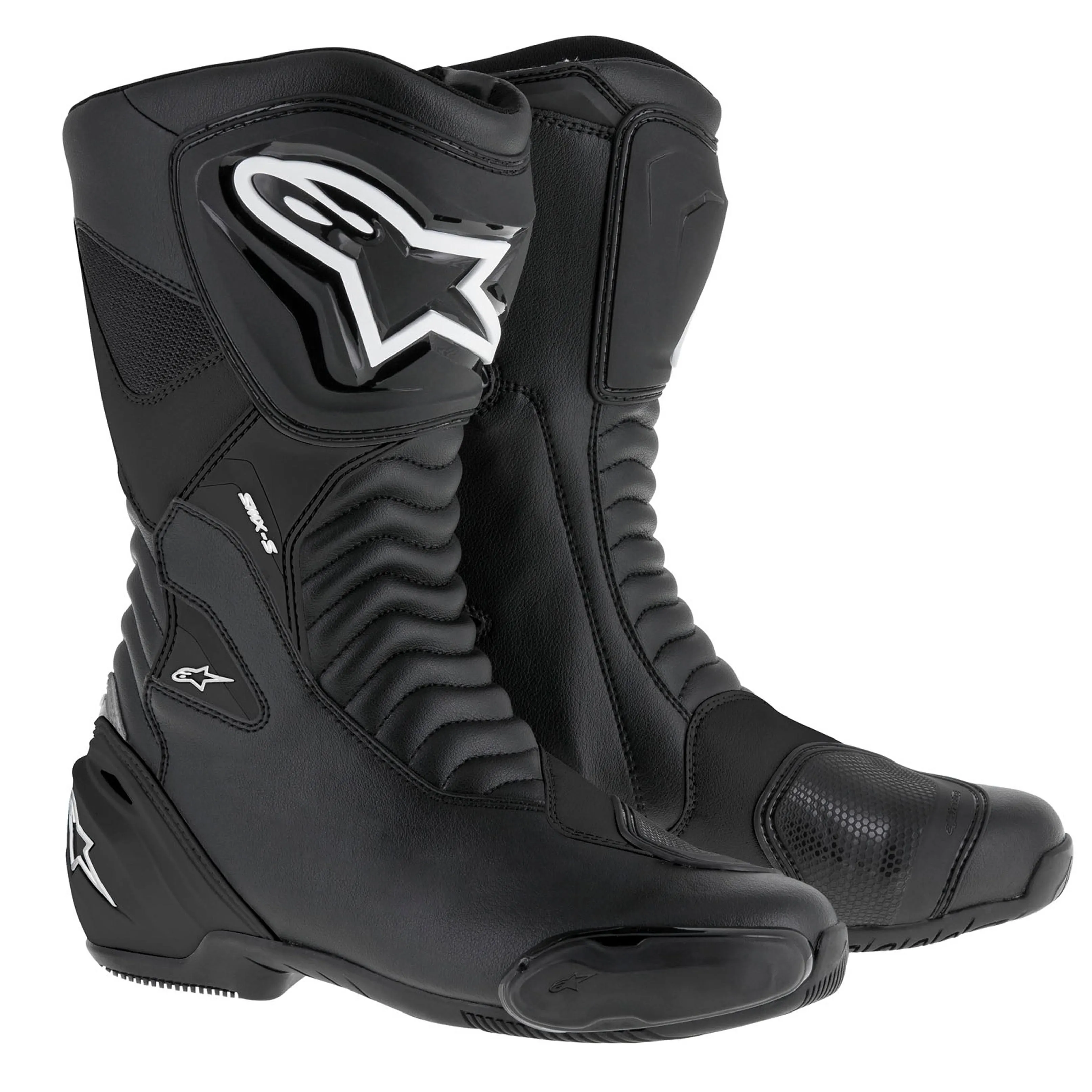 Alpinestars SMX S Black Motorcycle Boots - 46