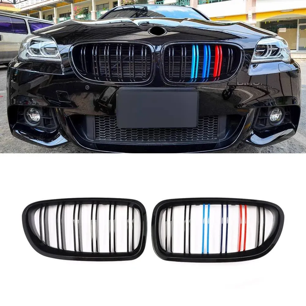 SNA M Color F10 Grille, Front Kidney Grill for 2010-2016 BMW 5 Series F10 F11 and ...