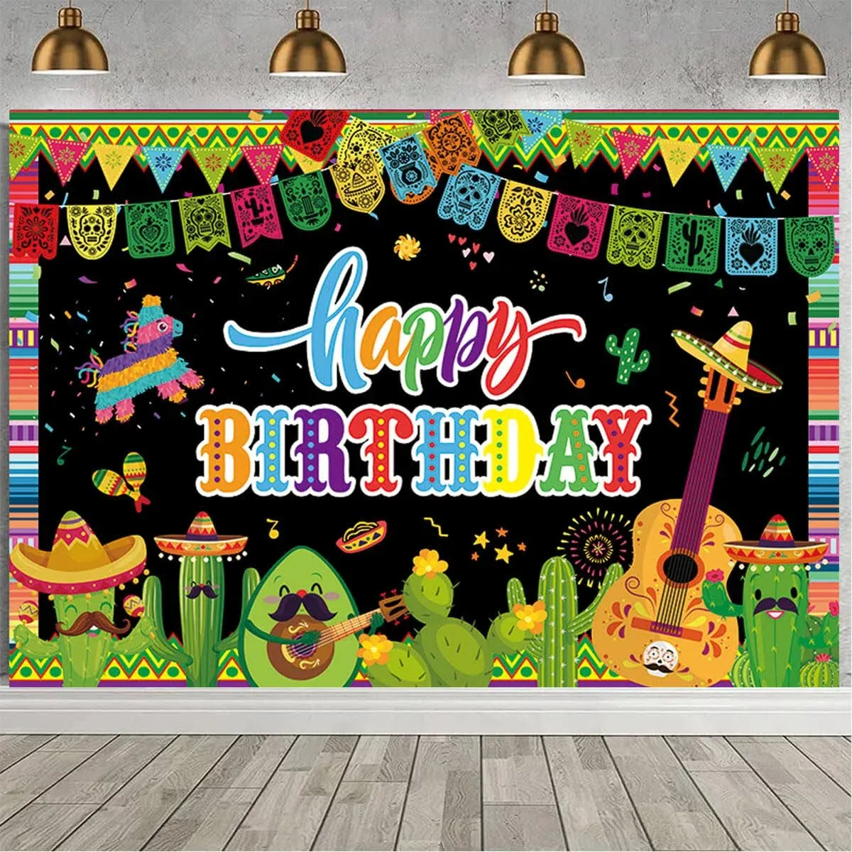 Mexican Party Decorations Large Mexican Fiesta Birthday Party Banner Cinco De...