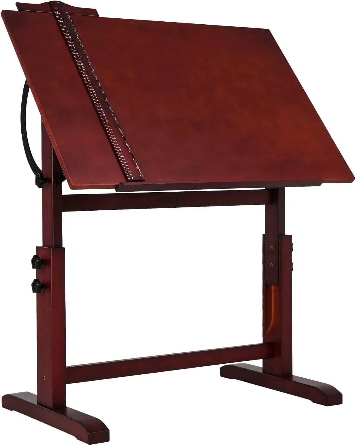 MEEDEN Wood Drafting Table, Walnut Color