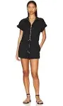 PISTOLA Meg Romper in Black. Size L, XL.