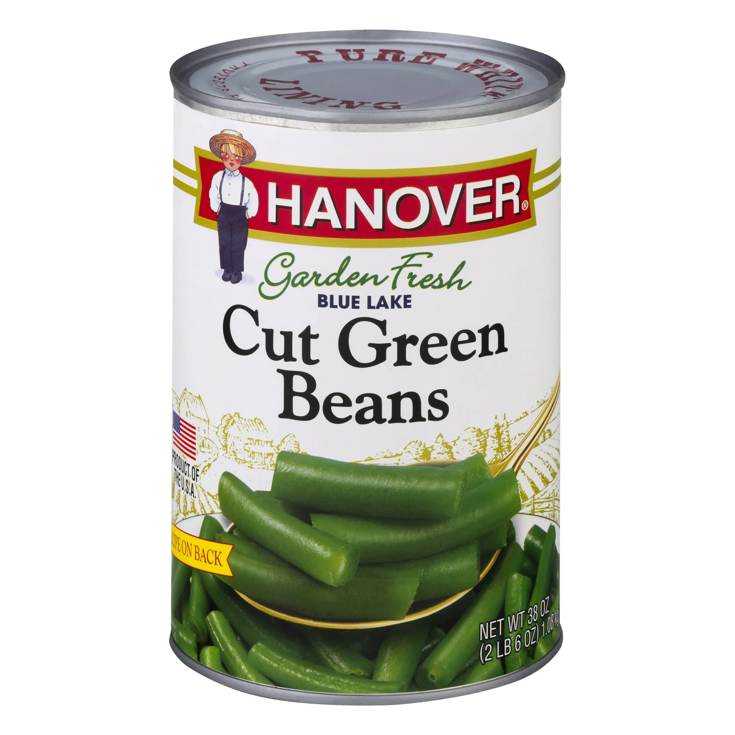 Hanover Blue Lake Cut Green Beans, 38 oz