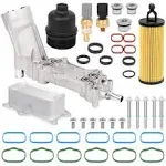 Aluminum Oil Cooler &amp; Oil Filter Housing Adapter for Chrysler Dodge Jeep 3.6L