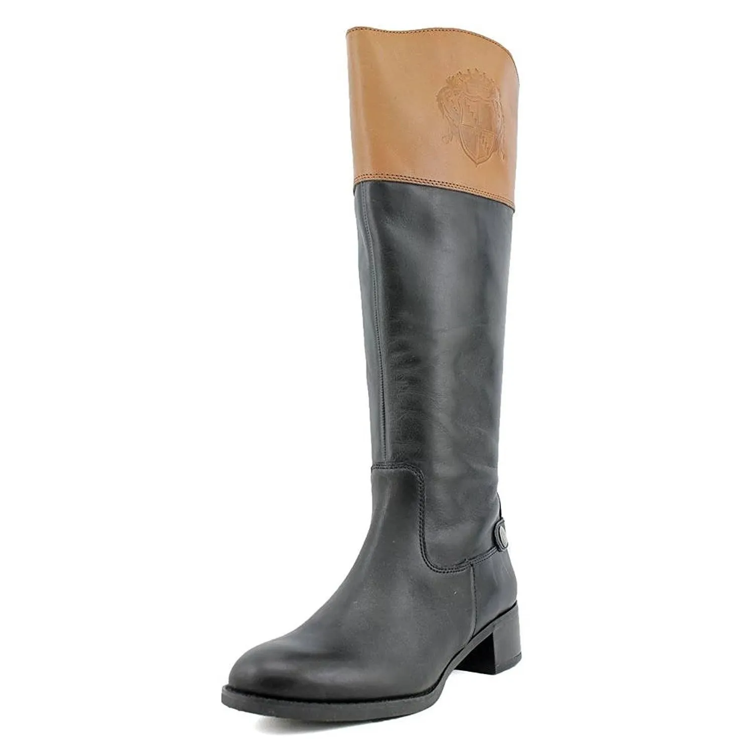 Franco Sarto Women's Chip Wide Calf Tall Riding Leather Boot