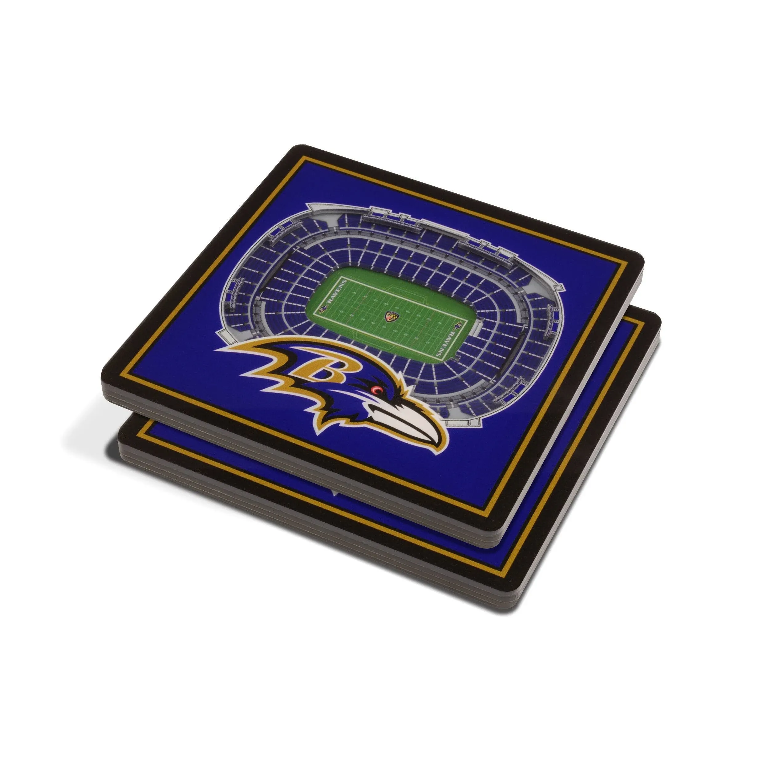 3D NFL Stadium Coaster Set - Baltimore Ravens