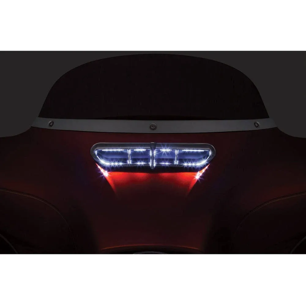 Kuryakyn 5053 LED Fairing Vent Accent - Chrome