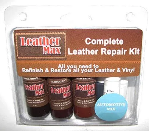 Leather Max Quick Blend Refinish and Repair Kit, Restore Couches, Recolor Furniture & Repair Car Seats