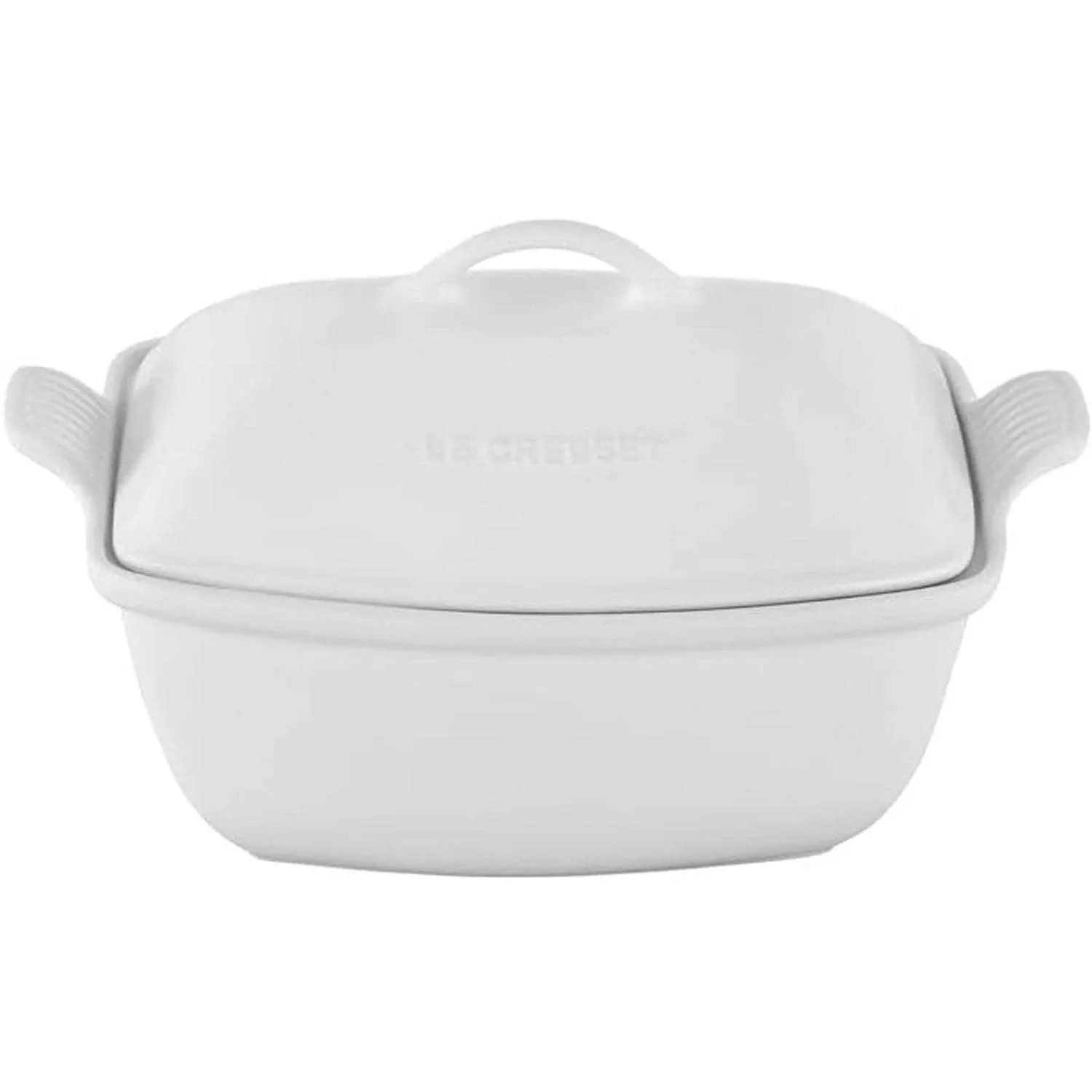 Le Creuset Stoneware Mini Round Cocotte with Lid, 8 oz., Sea Salt