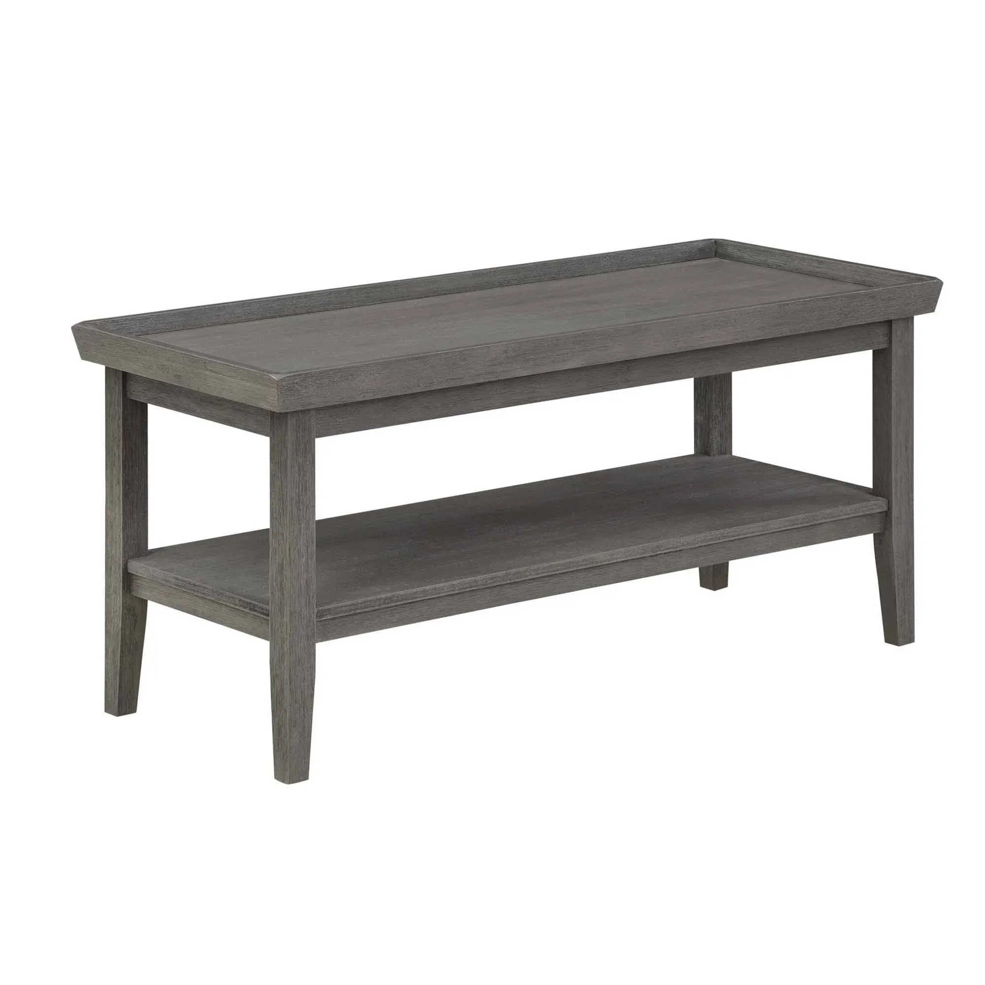 Convenience Concepts Ledgewood Coffee Table with Shelf, Black