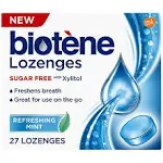 Biotene Lozenges, Sugar Free, with Xylitol, Dry Mouth, Refreshing Mint - 27 lozenges