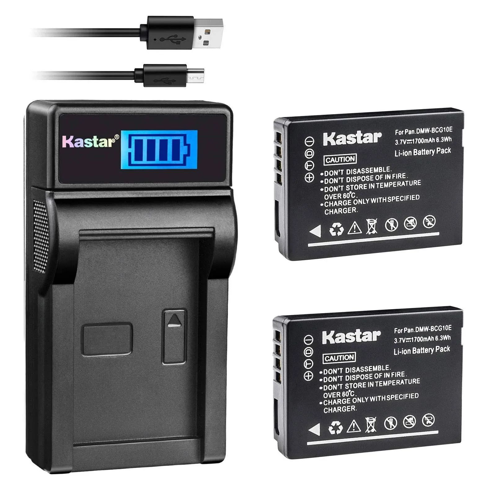 Kastar Battery LCD Quick Charger for Canon Genuine NB-2L NB2LH OEM CB-2LW CB2LWE