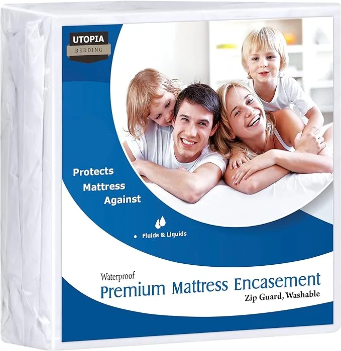 Utopia Bedding Waterproof Twin Mattress Encasement - Bed Bug Proof Protector