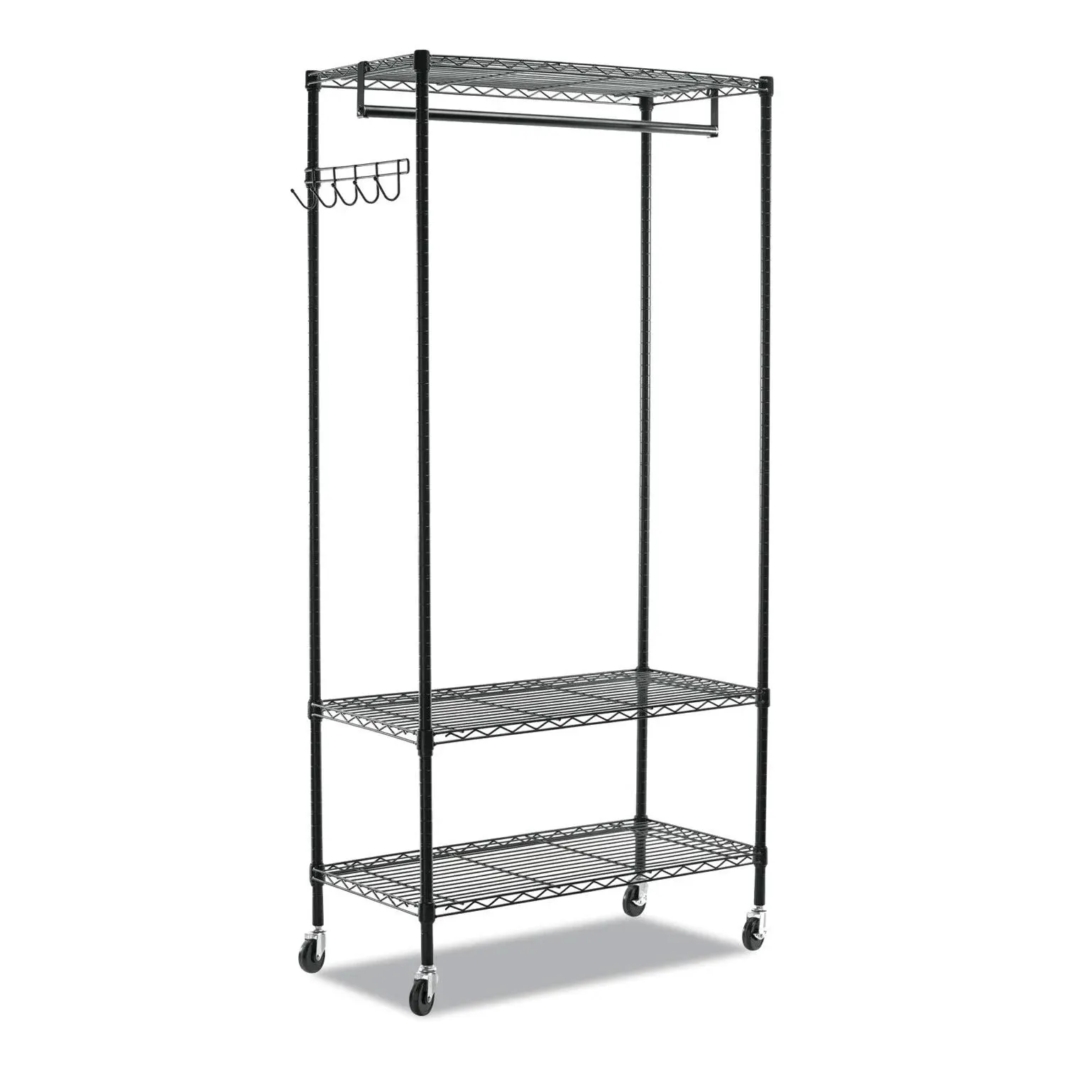 Alera Wire Shelving Garment Rack (Black)