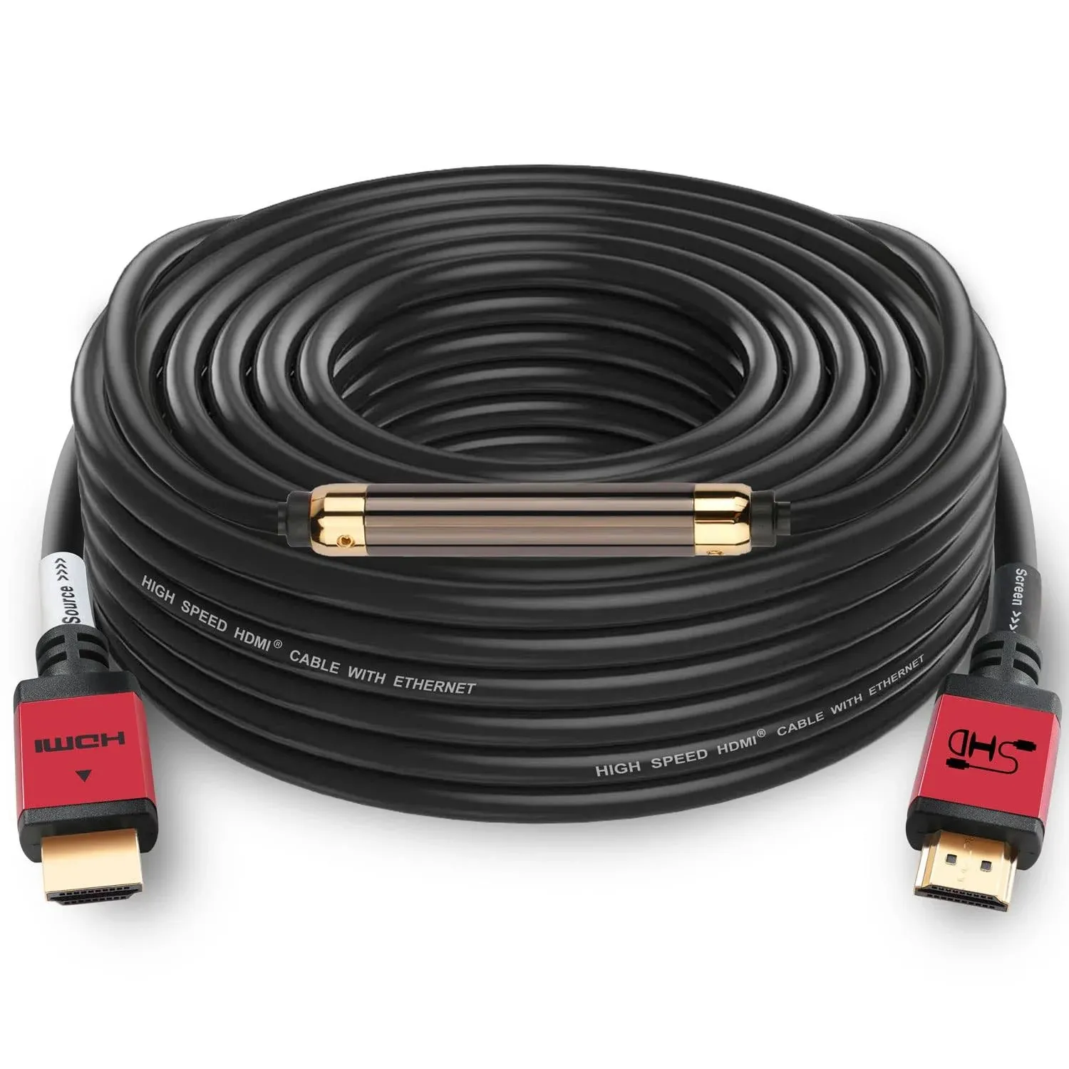 100 Feet HDMI Cable Signal Booster Cord 2.0V Support 4K 3D 1080P for In-Wall 