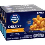 Kraft Deluxe Original Cheddar Macaroni & Cheese Dinner (3 ct Pack, 14 oz Boxes)