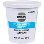 WM Harvey 043010 Stainless Plumbers Putty, 14 Oz