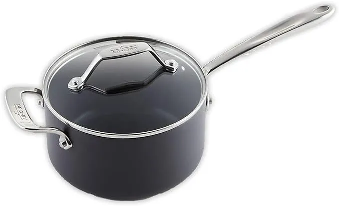 All-Clad Essentials Nonstick Cookware (2.5 Quart Sauce Pan with Lid)