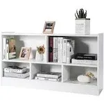 Tangkula 5-Cube Open Bookshelf – Stylish 2-Tier Wooden Storage for Any