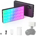 SmallRig RM120 RGB Video Light, 5000mAh 180 Minutes Portable Camera Light 7W Output Power, LED Video Light Panel, 2500-8500K CRI TLCI 98+ for TikTok, Content Creator, Photographer 3808