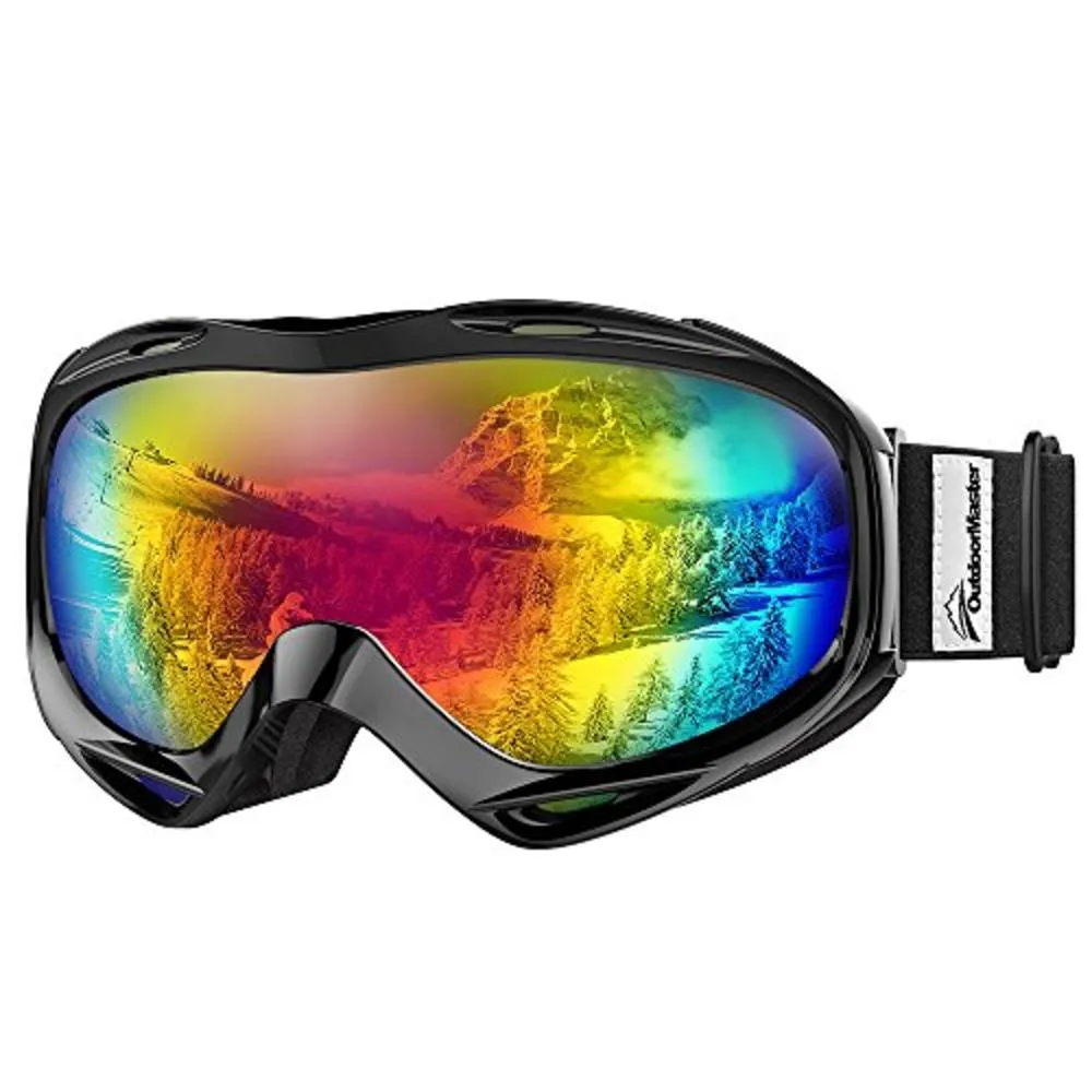 OutdoorMaster OTG Ski Goggles - Over Glasses Ski/Snowboard Goggles for Men, Women & Youth - 100% UV Protection