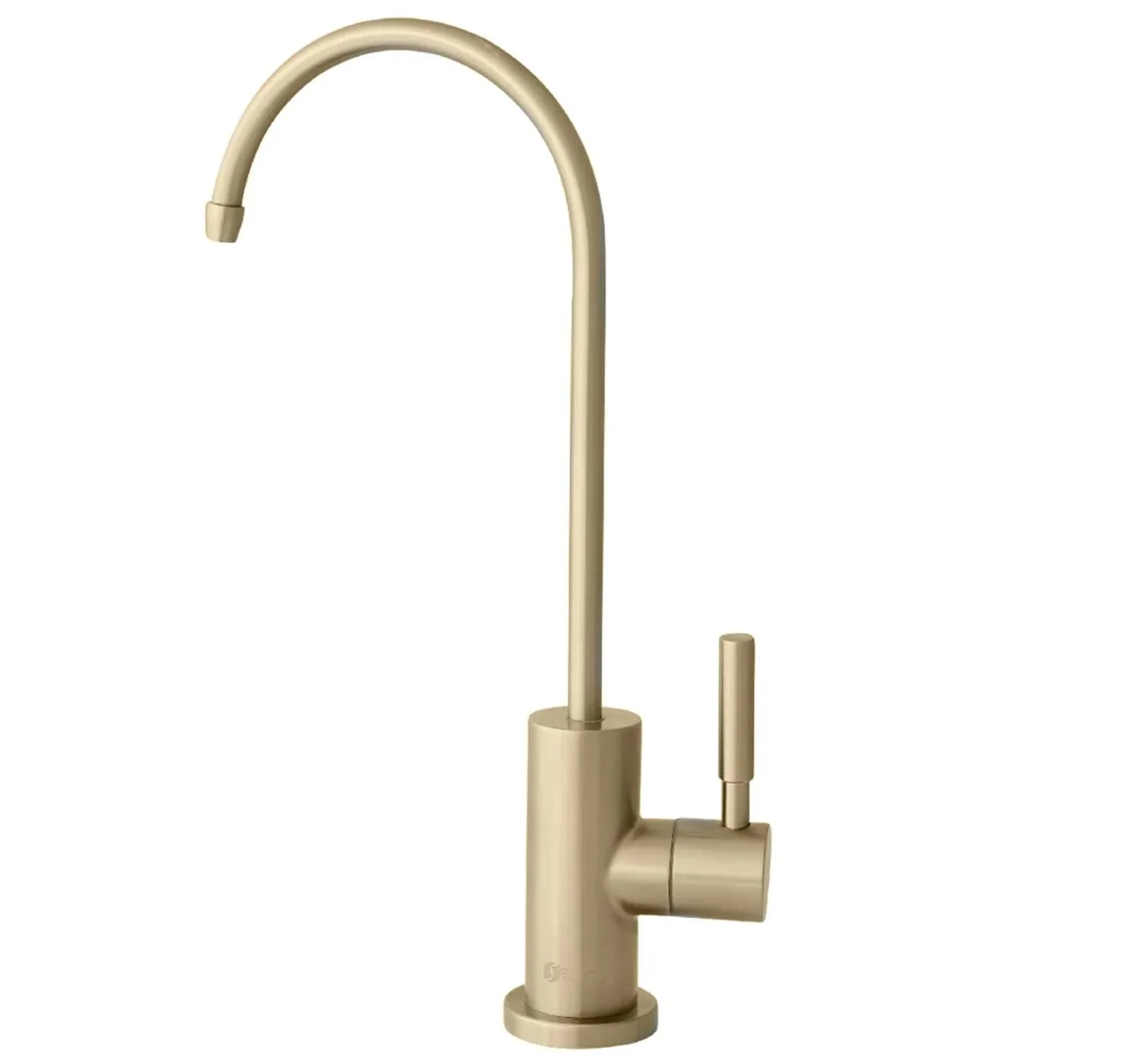 STYLISH Kitchen Sink Drinking Water Faucet Fits Most Reverse Osmosis Units, Commercial Water Filtration Faucet, Stainless Steel, Contemporary Style High-Spout, K-142G (Brushed Gold)