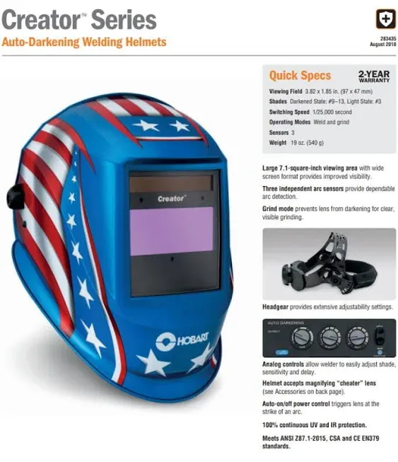 Hobart Creator Series Flare Welding Helmet (770867)