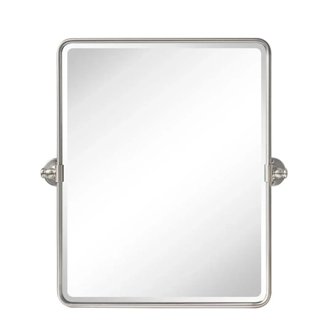 TEHOME Woodvale Rectangle Vertical Metal Wall Mirrors - 23" x 35" - Rubbed Bronze