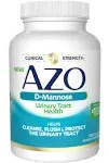 Azo D-Mannose Urinary Tract Health Dietary Supplement, 120 Capsules, Size: 4.70