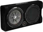 Kicker 47TRTP122 Car Audio Down Firing 12&#034; Thin Sub Box w/ Passive Radiator New