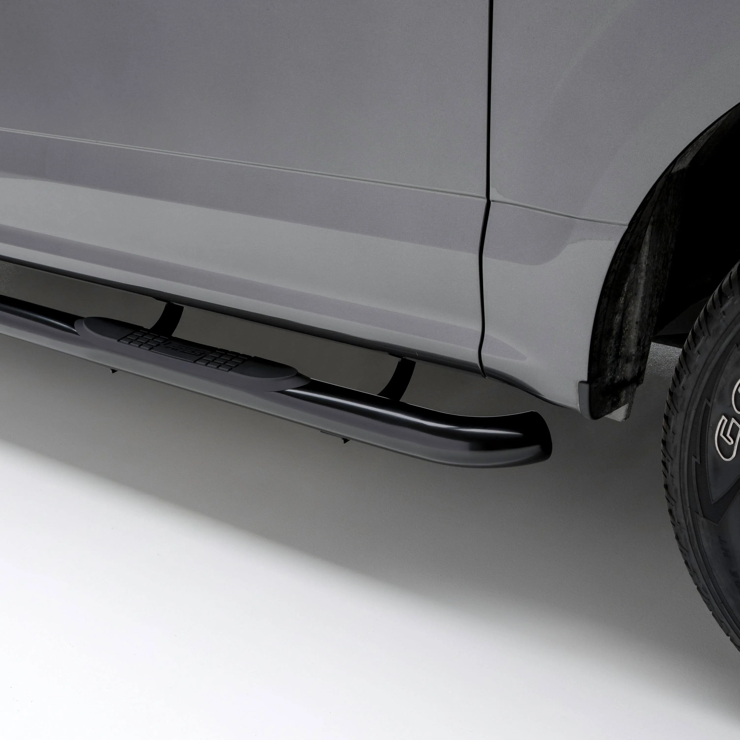 Ford Bronco 4 Door 3"" Round Black Steel Side Bars by Aries Automotive