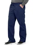 Cherokee Workwear WW190 Men's Tapered Leg Drawstring Cargo Pant - Navy - XL