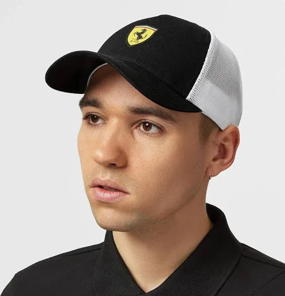 Scuderia Ferrari F1 Trucker Hat (Black)