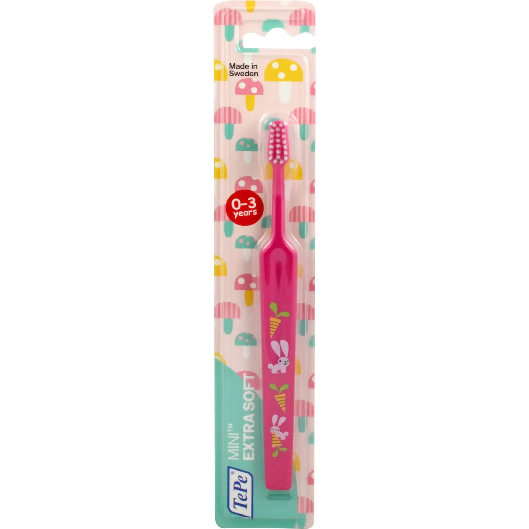 TePe Mini™ Toddler Toothbrush – Manual Child Toothbrushes Age 0-3,1Pk