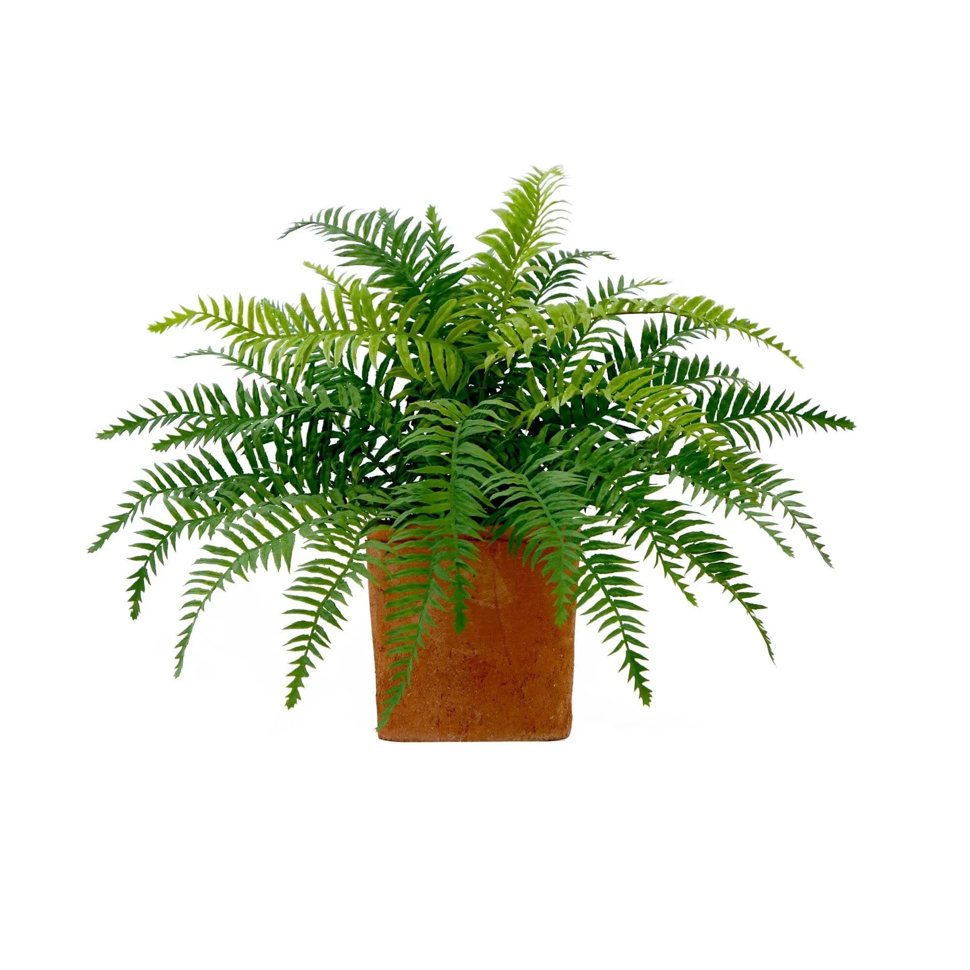 Nearly Natural 22in. Artificial Fern Plant in Decorative Planter