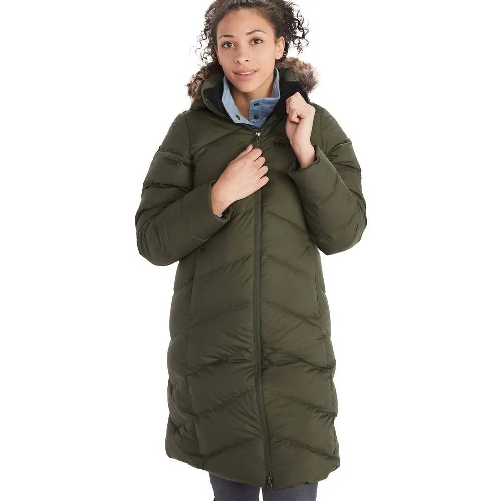 Montreaux 700 Fill Power Down Hooded Coat with Faux Fur Trim