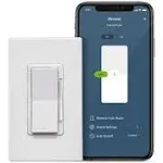 Leviton Decora Smart Dimmer Switch, Wi-Fi 2nd Gen, Neutral Wire Required, Works with Matter, My Leviton, Alexa, Google Assistant, Apple Home/Siri & Wired or Wire-Free 3-Way, D26HD-2RW, White 