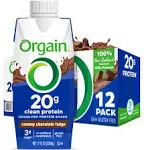 Orgain Grass Fed Protein Shake, Vanilla Bean - 12 pack, 11 fl oz cartons