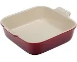 Le Creuset Stoneware Heritage Square Dish, 3 qt. (9"), White