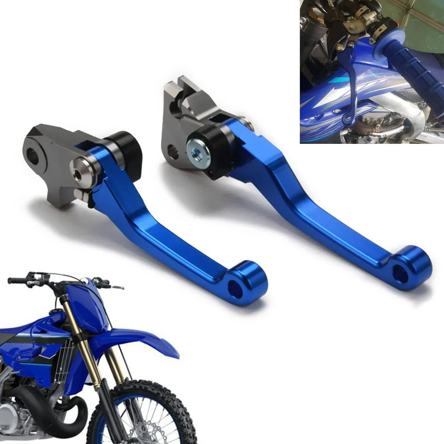 AnXin Motorcycle CNC Billet Pivot Brake Clutch Levers for YZ125/250\xa015-2<wbr/>2 YZ2...